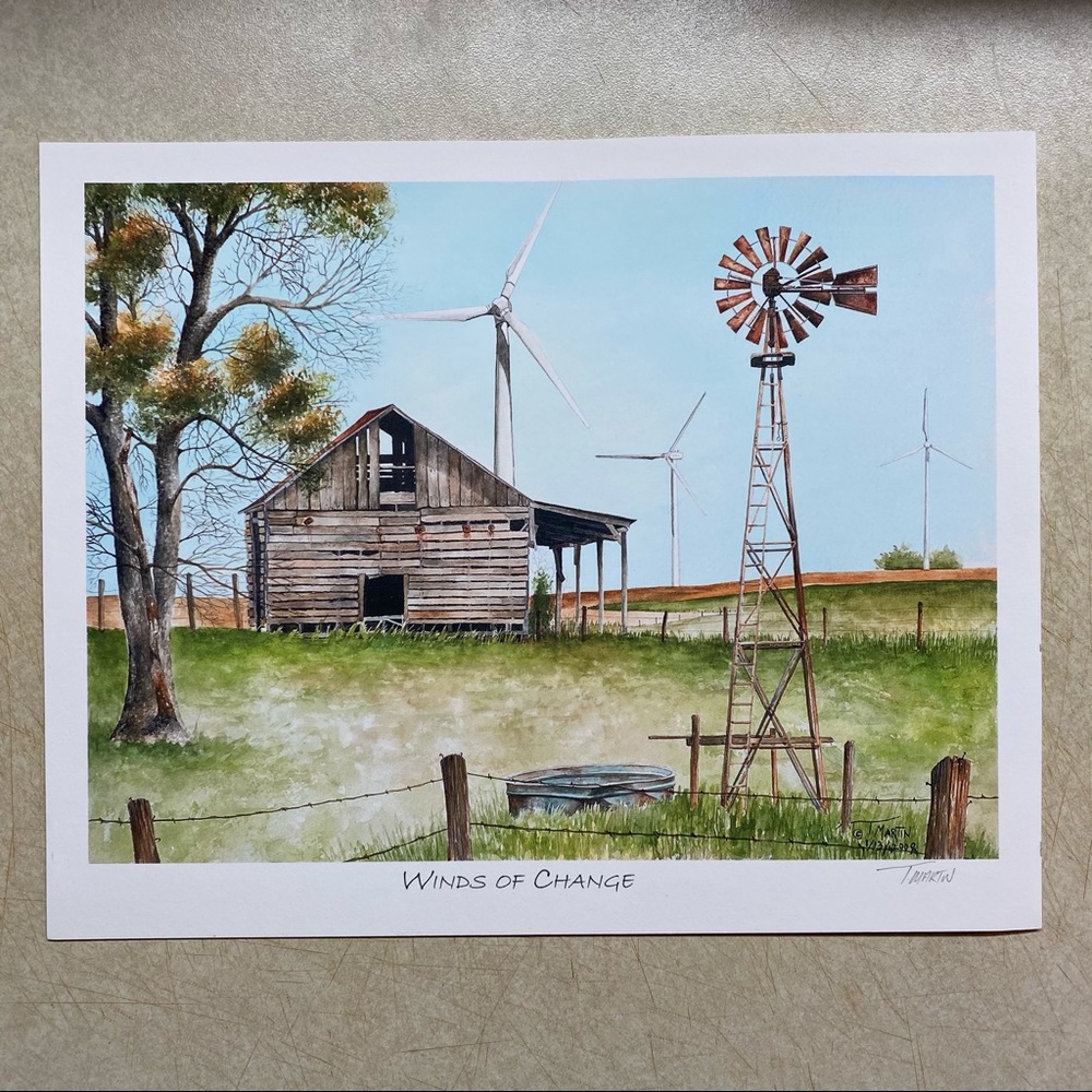 “Winds of Change” watercolor print.